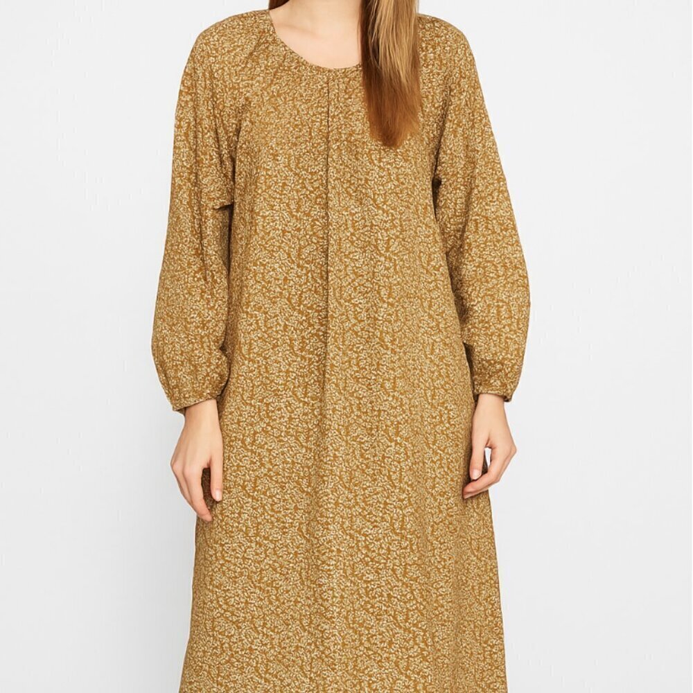 Oak + Fort Floral Brown Maxi Dress (Med)